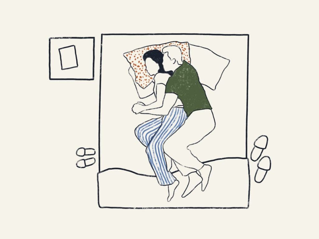 Spooning Couple Sleeping Position
