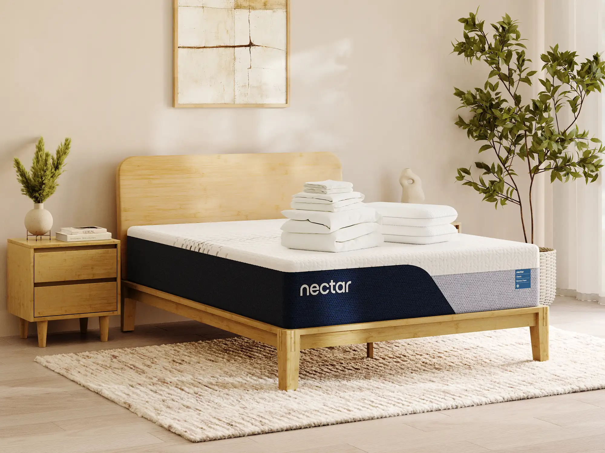 Bamboo Bed Frame and Mattress Set | Bundle Builder | Nectar Sleep