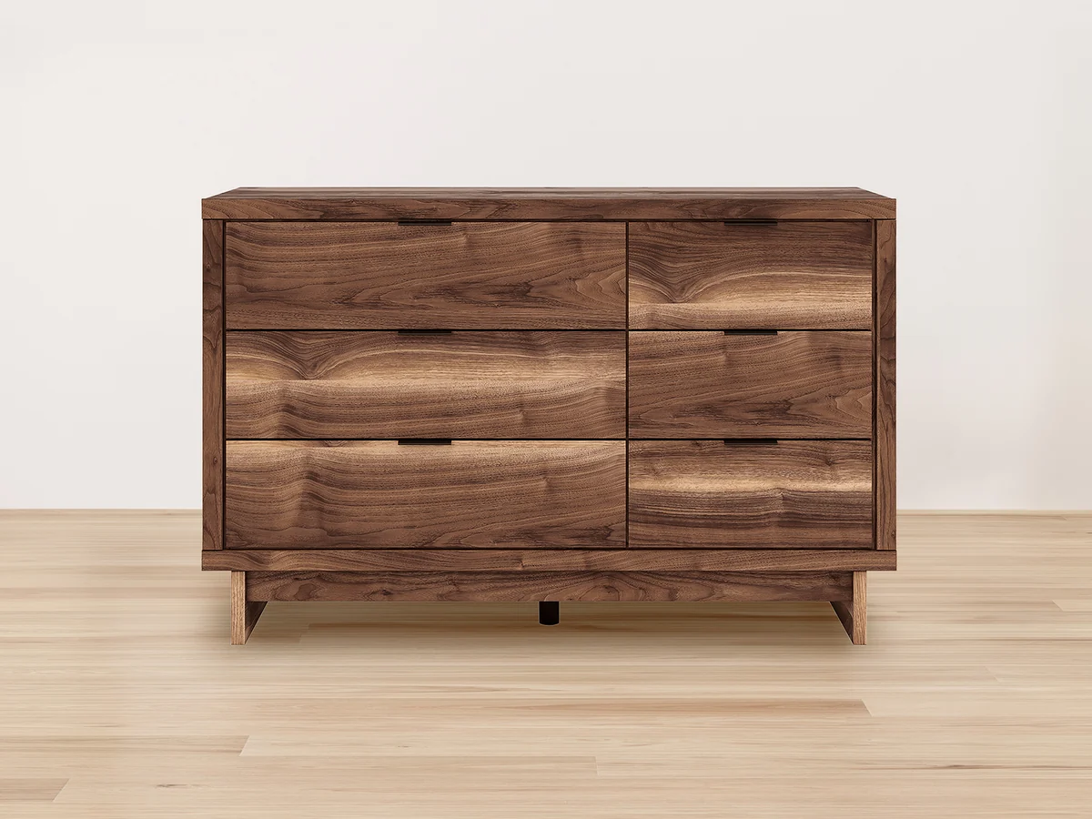 Zadilyn 6-Drawer Dresser, Walnut Finish | DreamCloud