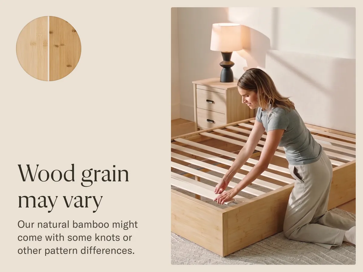 Bamboo Platform Bed Frame