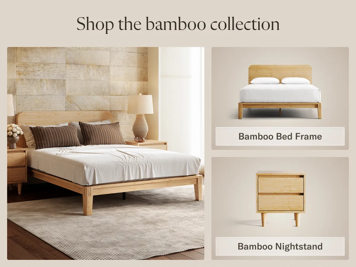 Bamboo Platform Bed Frame | 3-Yr Warranty | DreamCloud Sleep