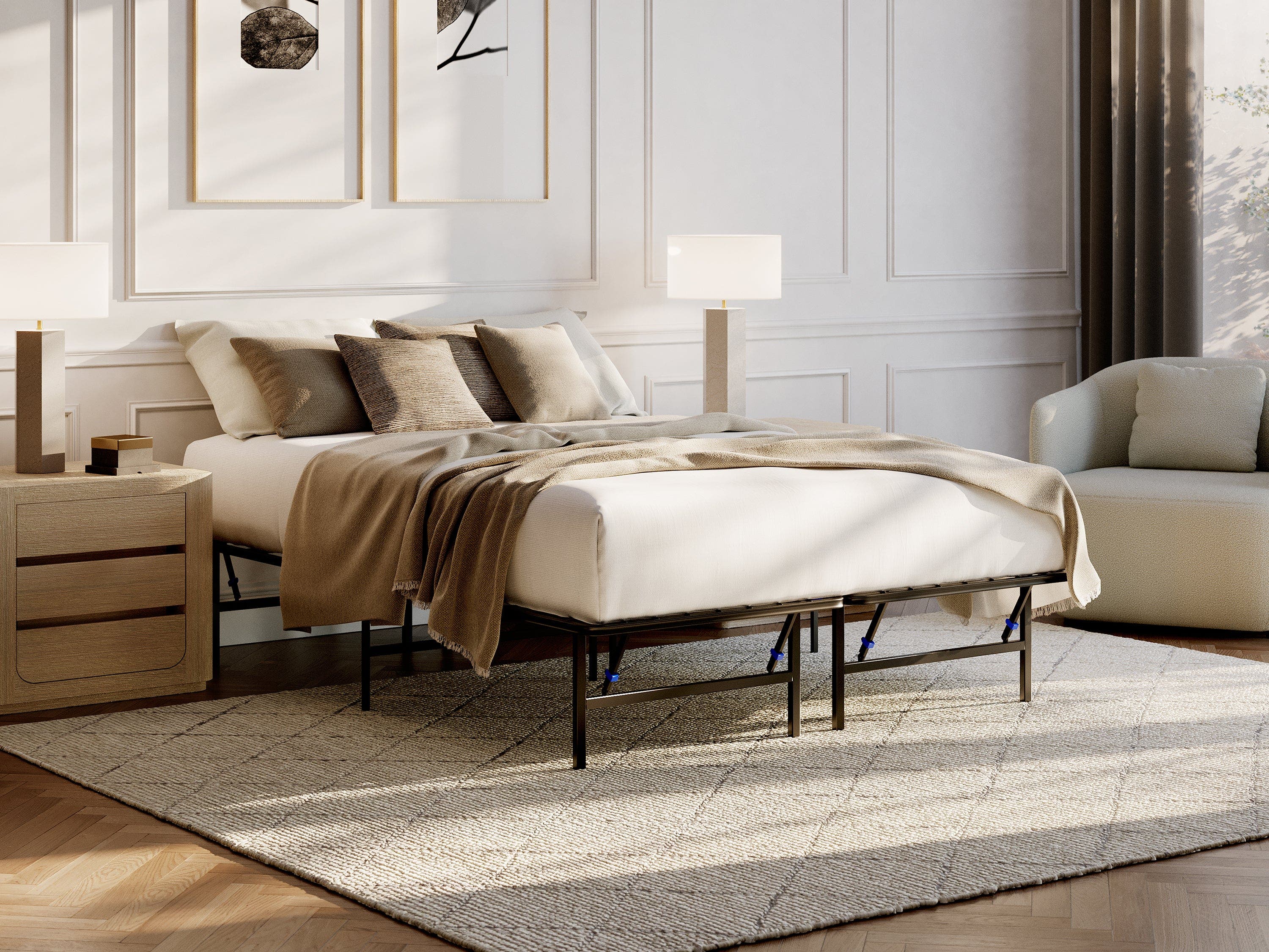 The Foldable Metal Bed Frame