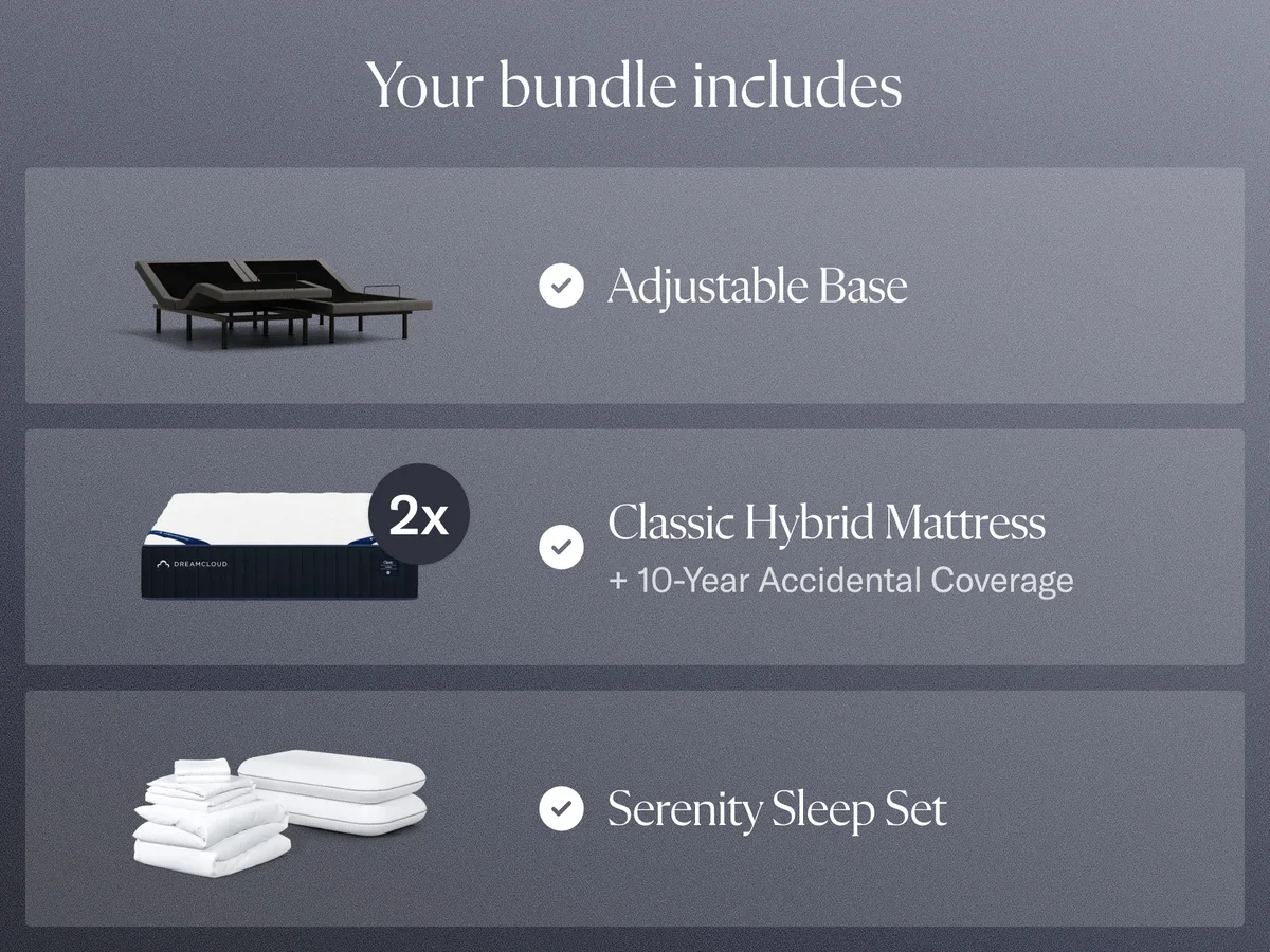 Dreamcloud Adjustable bundle