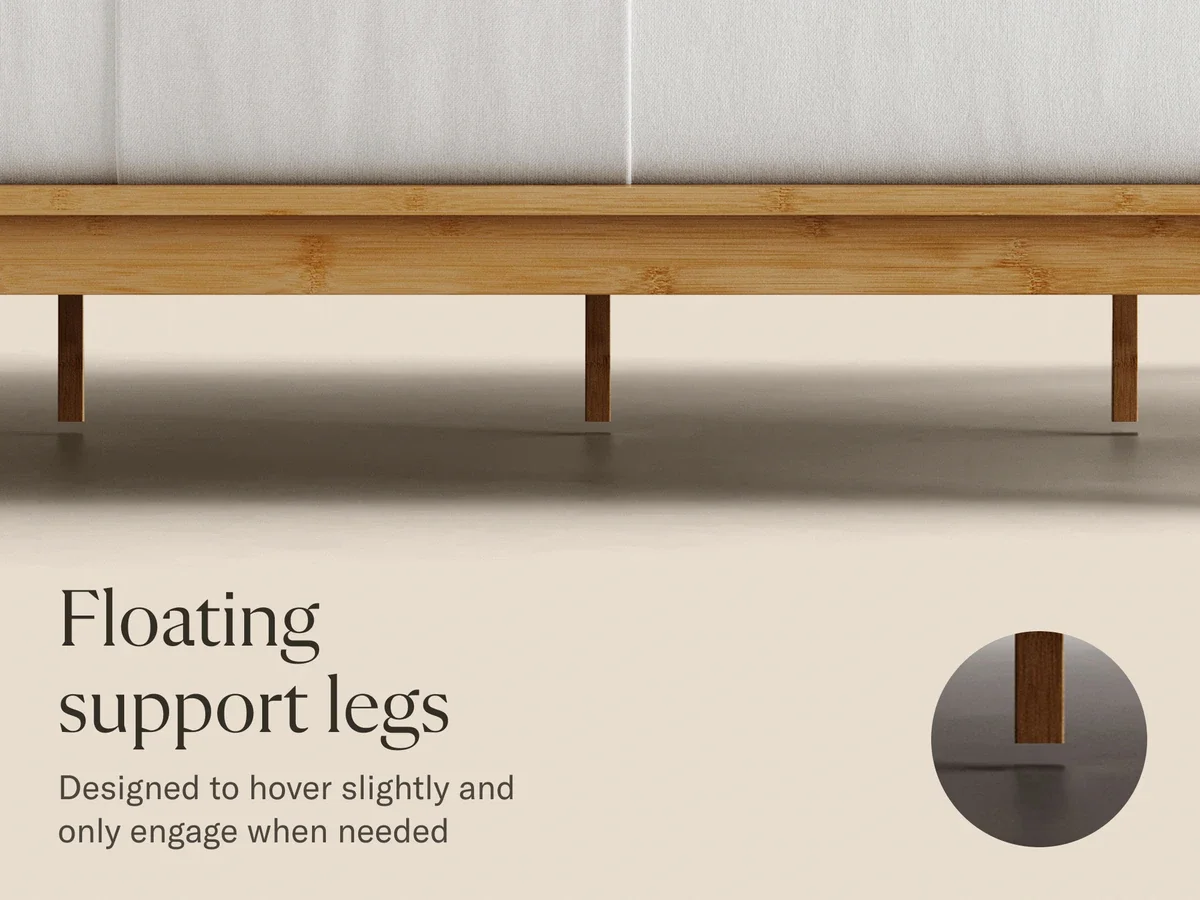 Bamboo Platform Bed with Nightstands, Japanese Joinery | DreamCloud