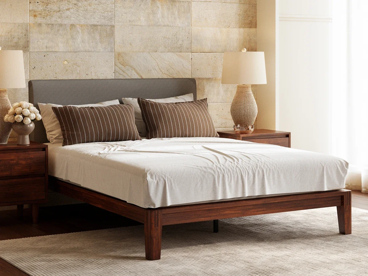 Bamboo Platform Bed with Nightstands, Japanese Joinery | DreamCloud