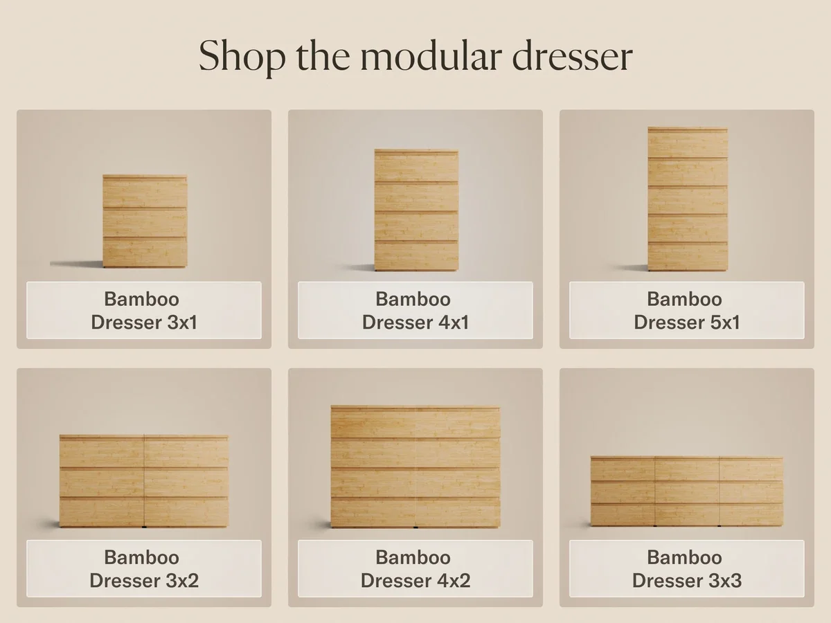 DreamCloud Bamboo Modular Dresser