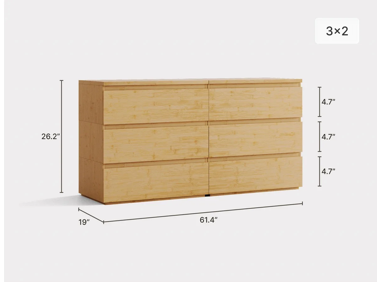 DreamCloud Bamboo Modular Dresser