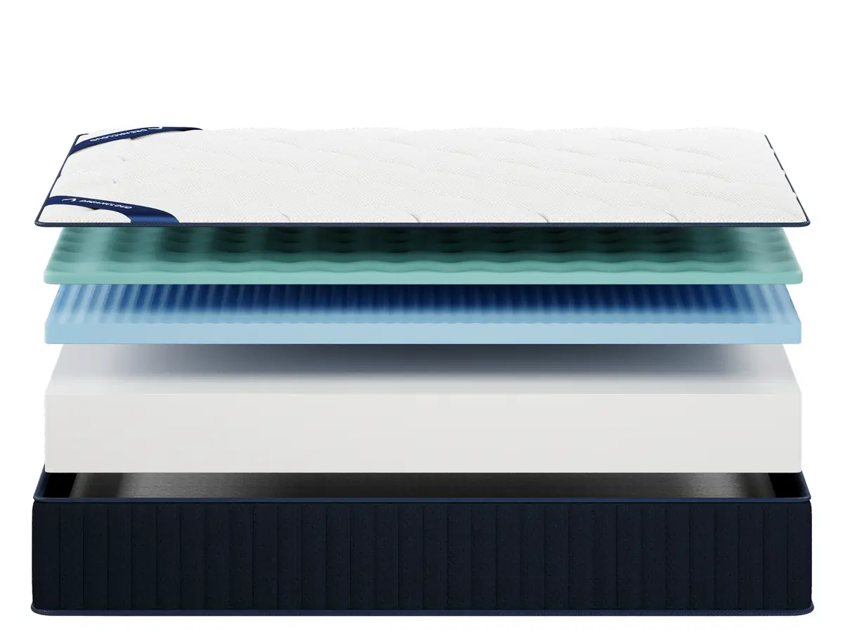 DreamCloud Classic Memory Foam Mattress Layers Image