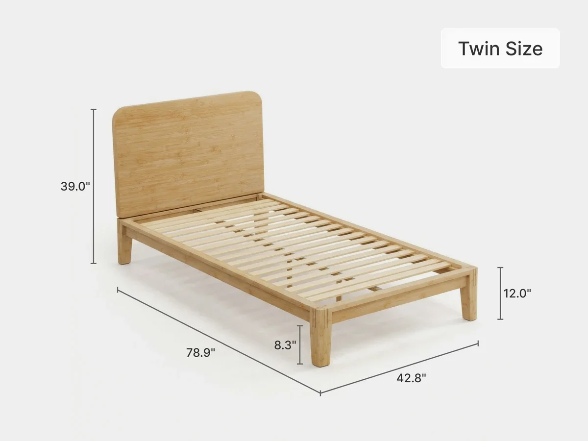 Bamboo Platform Bed Frame