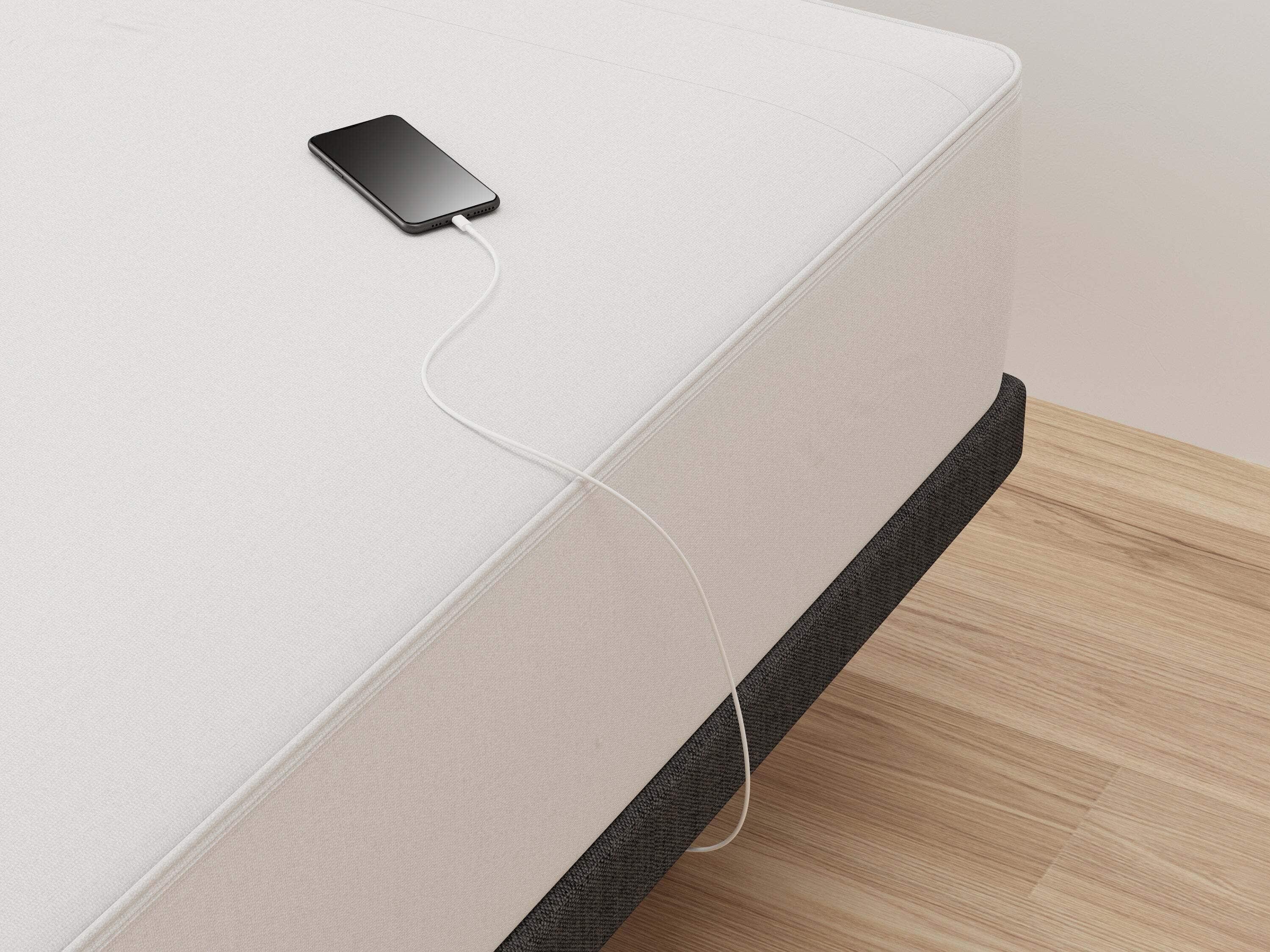 Adjustable Bed Frame with a phone charging