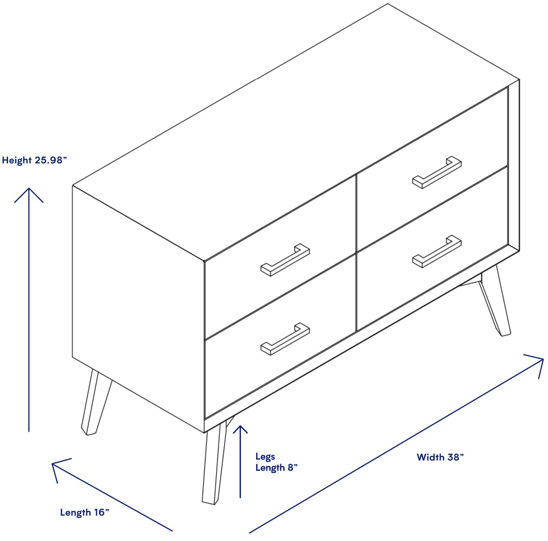 4 Drawer Dresser Available In White Black Honey Color Nectar Sleep 4 Drawer Dresser Available In White
