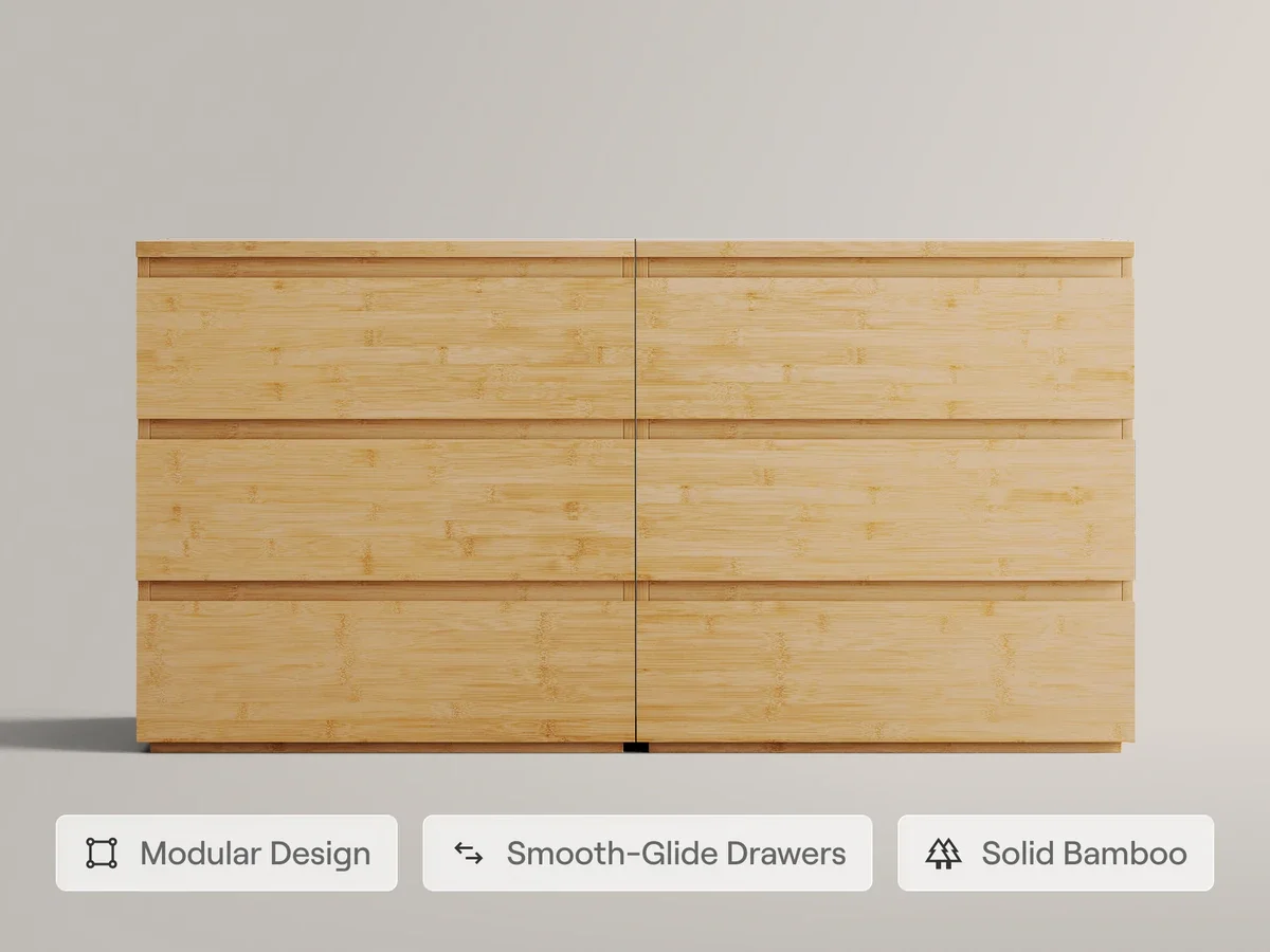 Nectar Bamboo Modular Dresser