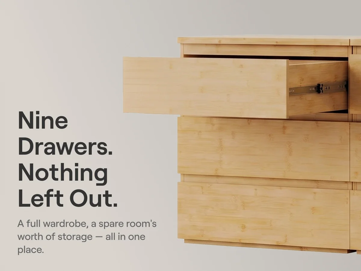 Nectar Bamboo Modular Dresser