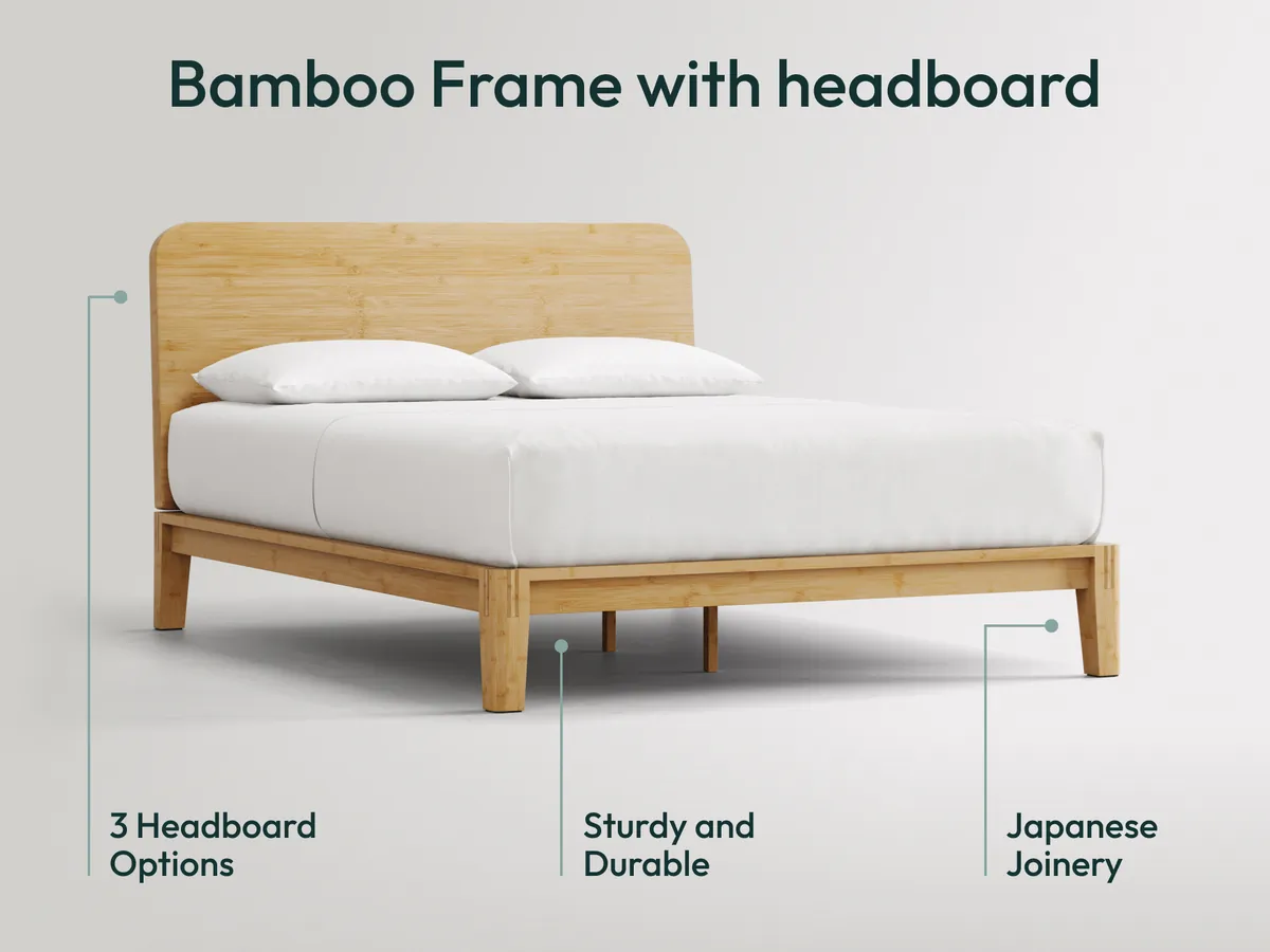 Siena Bamboo Bed and Mattress Bundle