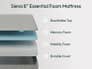 Siena Bamboo Bed and Mattress Bundle