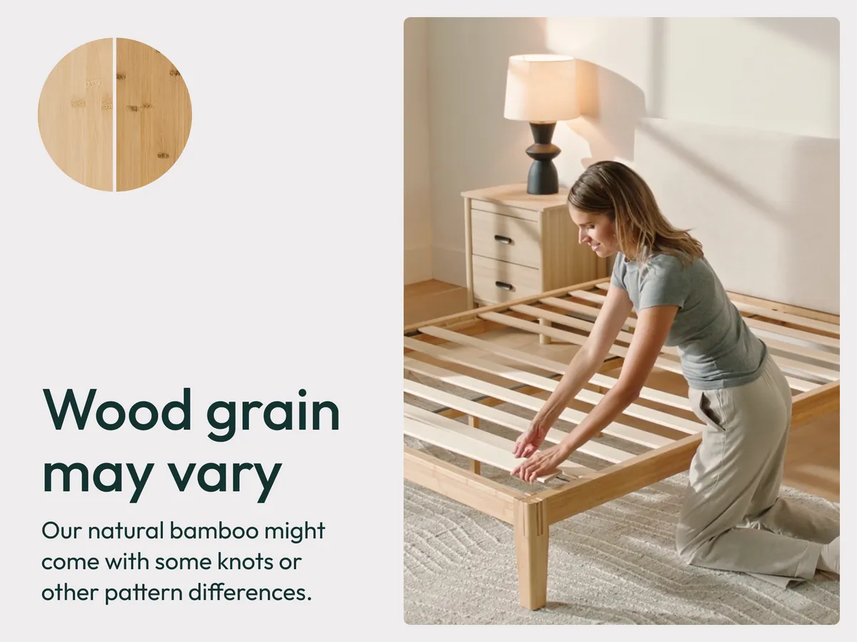 Siena Bamboo Bed and Mattress Bundle
